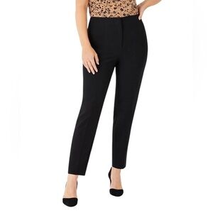 Ann Taylor NWT The Slim Curvy black Ankle Pants Trousers Size 16